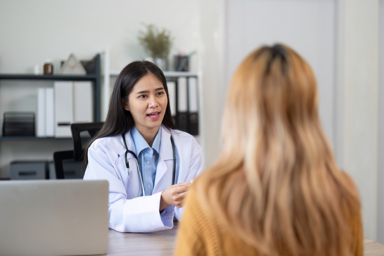 Female doctor providing fertility care